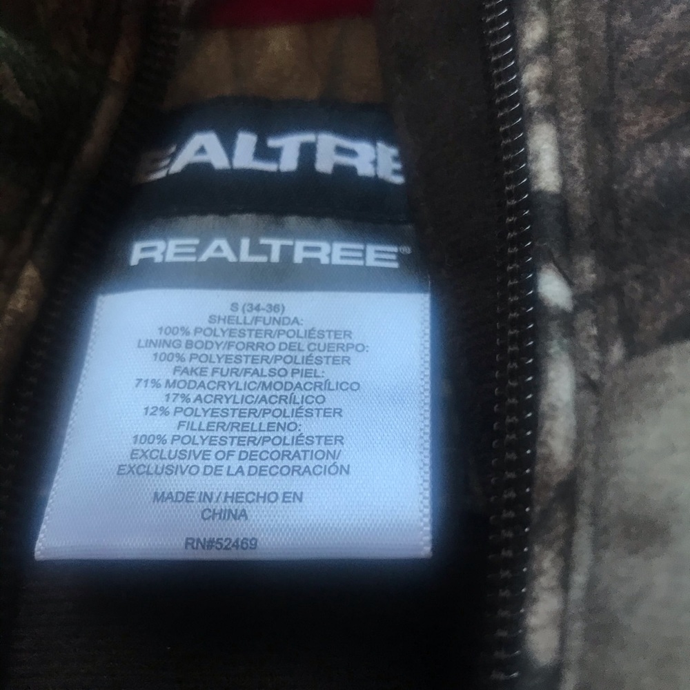 Real tree winter jacket worn once